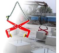 Heavy Duty Stone Lifting Clamp, Adjustable Chain Tool for Pallet Pulling, Ideal for Ceramic & Marble Handling - Large Size, Durable & Reliable Clamp