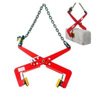 Heavy-Duty Stone Lifting Clamp, Adjustable Jaw Width for Curb Stones, Rubber-Lined Jaws for Safe Lifting of Marble and Stone, Perfect for Construction and DIY Projects