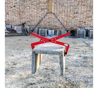 Heavy Duty Stone Lifting Clamp, Granite Slab Vertical Lifting Tools, Scissor Lifter Curb Clamp for Plate, Rock, Marble,One Color,L (600kg)