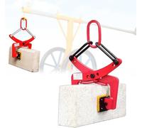 Heavy-Duty Stone Lifting Clamp, Steel Eyebolt Cleat for Paving & Landscaping, Granite Lifter Tool for Construction Sites - Small Size, Durable & Relia,One Color-Medium