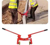 Heavy-Duty Stone Lifting Clamp-Two-Person Vertical Plate Handler for Granite & Marble-Durable Stone Handling Tool,One Color,S