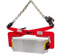 Heavy-Duty Stone Lifting Clamp with Reinforced Chain Hoist for Granite Slabs, Kerbstones, and Concrete Blocks Transport