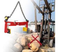 Heavy Duty Stone Lifting Clamps, Adjustable Scissor Lifter for Transporting Concrete Blocks, Slate Sheets & Curbs, Non-Slip Mat, 13.4-31.1 in Opening, Durable Lifter Tool