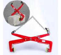 Heavy Duty Stone Lifting Clamps - Granite Grabber Vertical Paver Lifter Tool with Rubber-Lined Scissor Grip for Slabs, Curbs, Marble - XX Large Size，A Color X Large