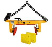 Heavy Duty Stone Lifting Clamps with Antislip PadsAdjustable & Secure for ITE Curb and Heavy MaterialsIdeal for Construction & Masonry Projects