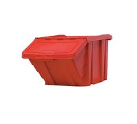 Heavy Duty Storage Bin With Lid Red 359519