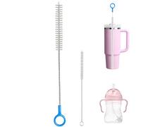 Heavy Duty Straw Cleaner Brush Set for Baby Bottle, 12” and 8” Extra Long