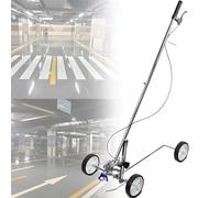 Heavy Duty Striping Line Marking Machine with 5 Nozzles, Hand Push Cold Paint Line Striper, Parking Lot Striping Machine for Fast and Accurate Marking, Compatible with Any Airless Sprayer