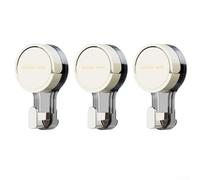 Heavy Duty Suction Cup Hooks for Home Use, No Trace Left After Removal, Secure Installation on Smooth Surfaces, Perfect for Kitchen and Bathroom Organization (Yellow (White (single))