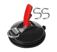 Heavy Duty Suction Cup Hooks - Strong Anchors with Durablle Clips, Portable Tie Down Holders | Reliable Mounting Gear Secure Attachment Reusable Practical Storage Accessory with Easy Installation for