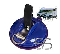 Heavy Duty Suction Cup Hooks,Strong Vacuum Suction Cups Tie Downs - No Hole Punched Tie Down Clips for Kitchen Bathroom Restroom Road Trip Travel Camping