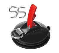 Heavy Duty Suction Cups | Suction Cup Camping Tie Downs with Securing Hook - Strong Adhesion Tie Down Clips for Car Awning RV Van SUV Tent Truck Camping Trap