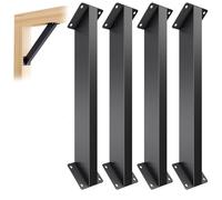 Heavy Duty Support Bracket, 45 Degree Angle Corner Connector for Pergolas, Garden Huts, Patios, Flower Racks and Cabins - Inside Mount Brace