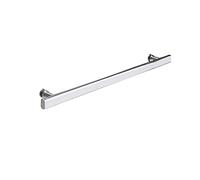 Heavy Duty SUS304 Stainless Steel Bathroom Shower Door Handles, Polished Chrome Finish, Push/Pull Design for Glass Doors, 300mm/400mm Hole Center Spacing