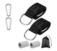 Heavy-Duty Suspension Strap Kit for Swings Hammocks Hanging Chairs with Carabiners - Perfect for Outdoor Camping Garden Use