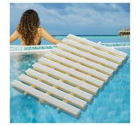 Heavy-Duty Swimming Pool Drain Grate Cover - 30cm ABS Plastic Channel Drain with Rhombus Texture, 3-Hole Splicing Design, Supports 250KG, Set of 5 for Effective Draina
