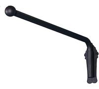 Heavy Duty Swing Arm Pole with Finials for Side Panel Display Rack28 Adjustable Black Metal Arm for Signage Art or DécorDurable & Versatile Mounting Solution