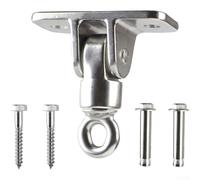 Heavy Duty Swing Hanger, Swivel Ring For Outdoor Swings, Stainless Steel 304 Swing Hanger Hook, Yoga Suspension Rigging Hardware For Backyard
