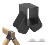 Heavy Duty Swing Set Bracket, A-Frame Swing Bracket Hardware Kit Metal Corner End Brackets, Fits 4"x4" Legs and 4"x6" Beam for Backyard Garden Outdoor Playground, DIY Swing Set Frame (1Pc)