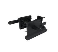 Heavy Duty Swinging Door Lock Aluminum Double Side Gate Latches for Outdoor Wood Fence Gates Tool Shed Enduring Double Side Auto Gate Latches