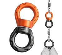 Heavy Duty Swivel - 360 Degree Rotation Hammock Device, Swing Spinner | For Tree Aerial Dance Kids Playroom Indoor Playground Backyard Porch Rotational Hanger Climbing Rigging Hardware Hook