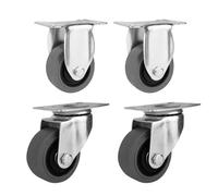 Heavy Duty Swivel Caster Wheels Set of 4 with Brake Durable Locking Wheels for Easy Mobility of Heavy Loads Perfect for Trolleys and Equipment Transport.
