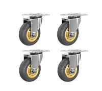 Heavy Duty Swivel Casters 2" 3" 4" for Fur & Trolleys Nylon Plastic Plate Pack of 4 Perfect for Easy Movement on Various Floors