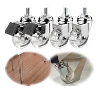 Heavy Duty Swivel Casters 360° Rotating Castor Wheels M8 & M10 for Trolleys, Furniture, Beds, Plant Stands - Smooth Mobility & Durability