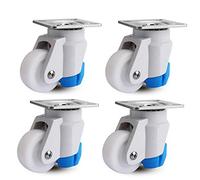 Heavy Duty Swivel Casters - Industrial Replacement Wheels, Height-Adjustable, Durable TPR Rubber & Aluminum Alloy, Set of 4 for Optimal Mobility and Stability