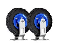 Heavy-Duty Swivel Casters with Brakes, 150mm, 200mm, 250mm - 2-Pack Heavy Load Wheel Set, 6" Fixed Bolt-On, Perfect for Industrial and Commercial Use