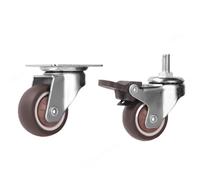 Heavy-Duty Swivel Casters with Stem 4 Pack for Office Chairs Furniture Carts Beds Cabinets Tables (No Brake 1 Inch) - Optimal for Mobility & Stability