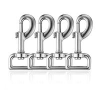 Heavy Duty Swivel Dog Leads - 4pcs Clips, Snaps, Hooks & Trigger Clip
