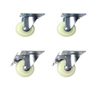 Heavy Duty Swivel Plate Casters with Locking Mechanism, High-Precision Bearings for Smooth Rotation, Durable Steel Construction, Strong Load-Bearing Capacity - Universal Fit 15.4cm