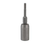 Heavy Duty T Post Ground Rod Driver, SDS PLUS Round Handle Electric Pick Hammer Forged Steel Feather Dusters Pile Grounding for Hammer Drill Shallow Unistrut Rods 65mm (30mm)