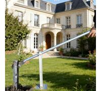 Heavy Duty T Post Puller Tool for Broken Fence, Leverage Sapling Puller Clamp Stand up, Adjustable Tree Root Extraction Lifter for Stump/Snow Stake