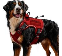 Heavy Duty Tactical Dog Harness for Large Dogs, Reflective Adjustable No Pull Pet Vest with Molle System, Military Grade K9 Control for Service Training Outdoor