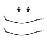 Heavy Duty Tailgate Cable Strap with Bolt for Truck Support | Metal Construction, Black Finish, Broad Adaptability, for Pickup Tailgates, Maintenance and Cargo Protection