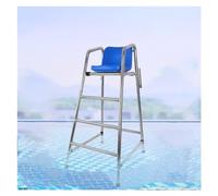 Heavy-Duty Tall Lifeguard Chair, 4.9ft High Swimming Pool Watchtower with 3 Steps, Deluxe Life-Saving Seat for Poolside Deck and Patio Safety