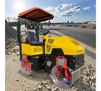 Heavy Duty Tandem Road Roller, High Productivity for Large Scale Paving Projects Construction Equipment with Operator Cabin
