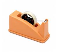 Heavy Duty Tape Dispenser with Non-Slip Rubber Base, Orange