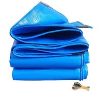 Heavy Duty Tarp, All Weather 100% Waterproof Tarps for Outdoors, Multipurpose Tarpaulin for Covering Henhouse Porch Canopy Plant Camping(Blue,9.9x11.9m/32.5x39.0ft)