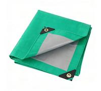 Heavy Duty Tarpaulin 140 x 350 cm Frost-Resistant UV Protection Tear Resistant Easy Foldable Weatherproof Tough Sheet Waterproof Tarpaulin for Garden, Green