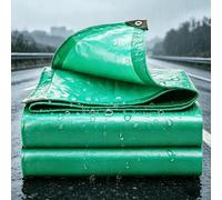 Heavy Duty Tarpaulin 180 G M² Pe 500x550cm Green | Waterproof Groundsheet Uv Tear Resistant Pe With Grommets Reinforced Edges For Car Pool Camping Wood