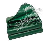 Heavy Duty Tarpaulin 750 x 820 cm with Reinforced Loops - Tear-Resistant UV Protection Tarp Sheet Cover with Rope Waterproof Cover for Garden, Wood, Camping, Construction, Green