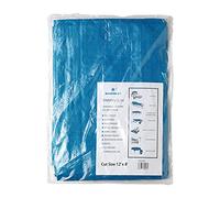 Heavy Duty Tarpaulin Cover - Camping Tarp, Strong & Durable Coverage | Waterproof Ground Sheet, Store & Organise, Multi Purpose Outdoor Garden, Household | 12" X 8"