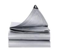 Heavy Duty Tarpaulin Waterproof 120 x 180 cm Heavy Duty, with Eyelets Easy Foldable Ground Tarp Sheet Pe Material, Mould-Proof for Multipurpose Indoor Outdoor Protection, Silver