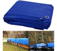 Heavy Duty Tarpaulin Waterproof Cover Tarp Tent Sheet for Camping Caravan Boat Car Picnic Outdoor Furniture Wood Covering with Strong Eyelets (4ft x 6ft)