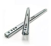 Heavy Duty Telescopic Drawer Slides 438mm (17 inch) - Full Extension Ball Bearing Guide Ra 27mm Wide 1 Pair Metal Runner for Smooth Drawer Operation