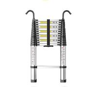 Heavy Duty Telescopic Ladder 8m/7m/6m/5m/4m/3m/2m/1m - Portable Aluminum Extension Ladder with Hooks Multi-Purpose 10.5ft Folding Ladder for Home Garage and Outdoor Use