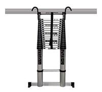 Heavy Duty Telescopic Ladder with Hooks 5M/6M/7M/8M Portable Multi-Purpose Extension Ladder 330Lbs Load Capacity Ideal for Home & Professional Use 21.7 Ft